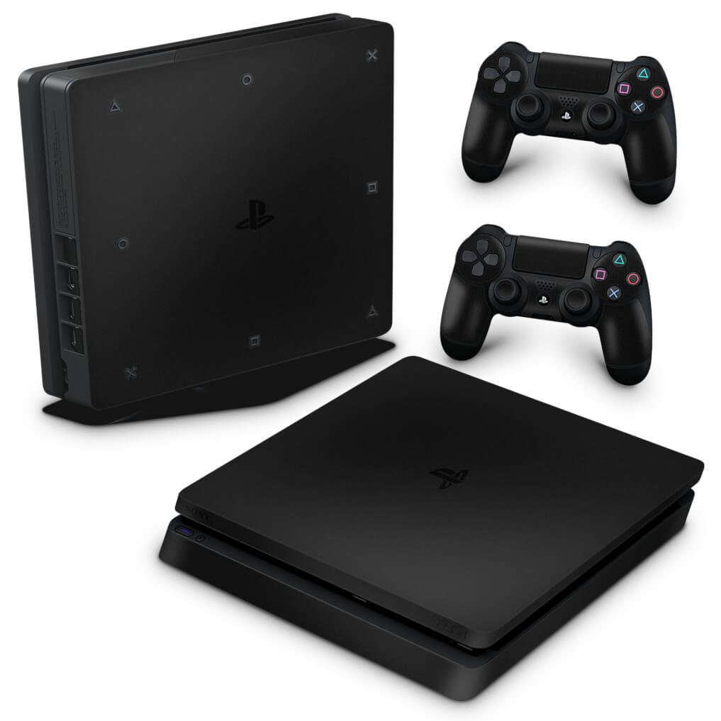 Skin Anti-Rage PS4 Slim - Preto Fosco Mate