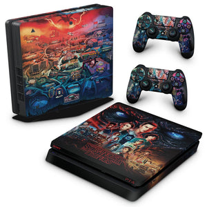 Skin Anti-Rage PS4 Slim - Stranger Things