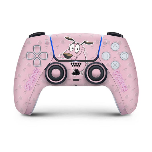 Skin Anti-Rage PS5 Controle - Coragem: O Cão Covarde