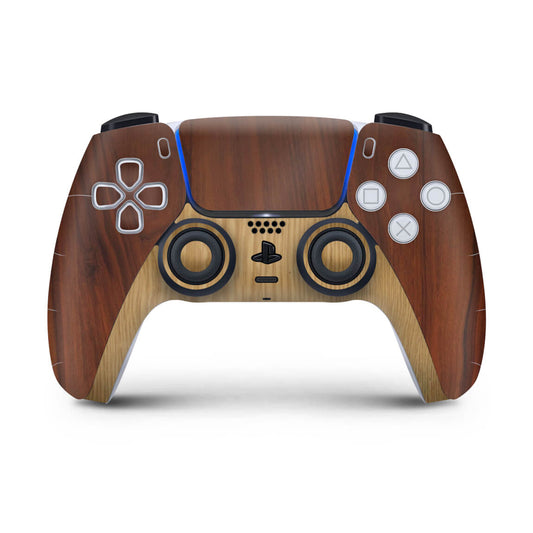 Skin PS5 Controle - Madeira