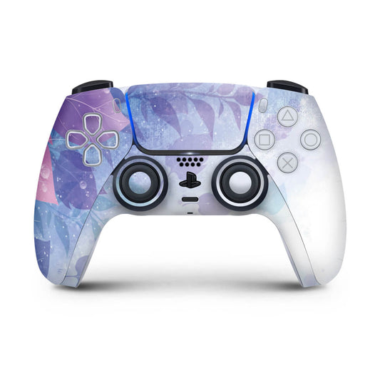 Skin PS5 Controle - Folhas Lilás