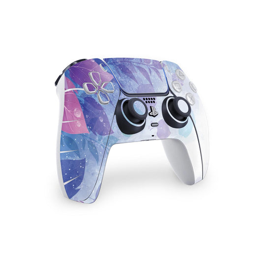 Skin Anti-Rage PS5 Controle - Folhas Lilás