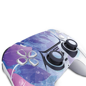 Skin Anti-Rage PS5 Controle - Folhas Lilás - Pop Arte Skins - foto 4