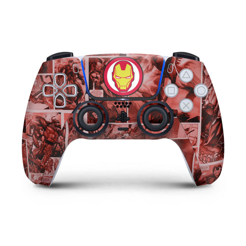 Skin Anti-Rage PS5 Controle - Homem De Ferro Comics