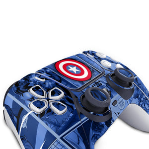 Skin Anti-Rage PS5 Controle - Capitão América Comics - Pop Arte Skins - foto 4