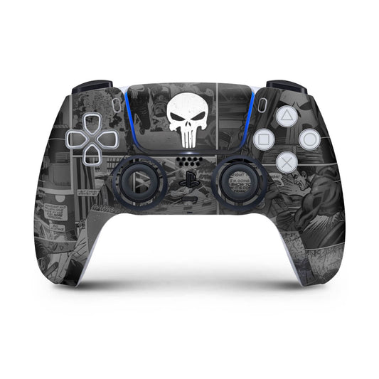 Skin Anti-Rage PS5 Controle - The Punisher Justiceiro Comics