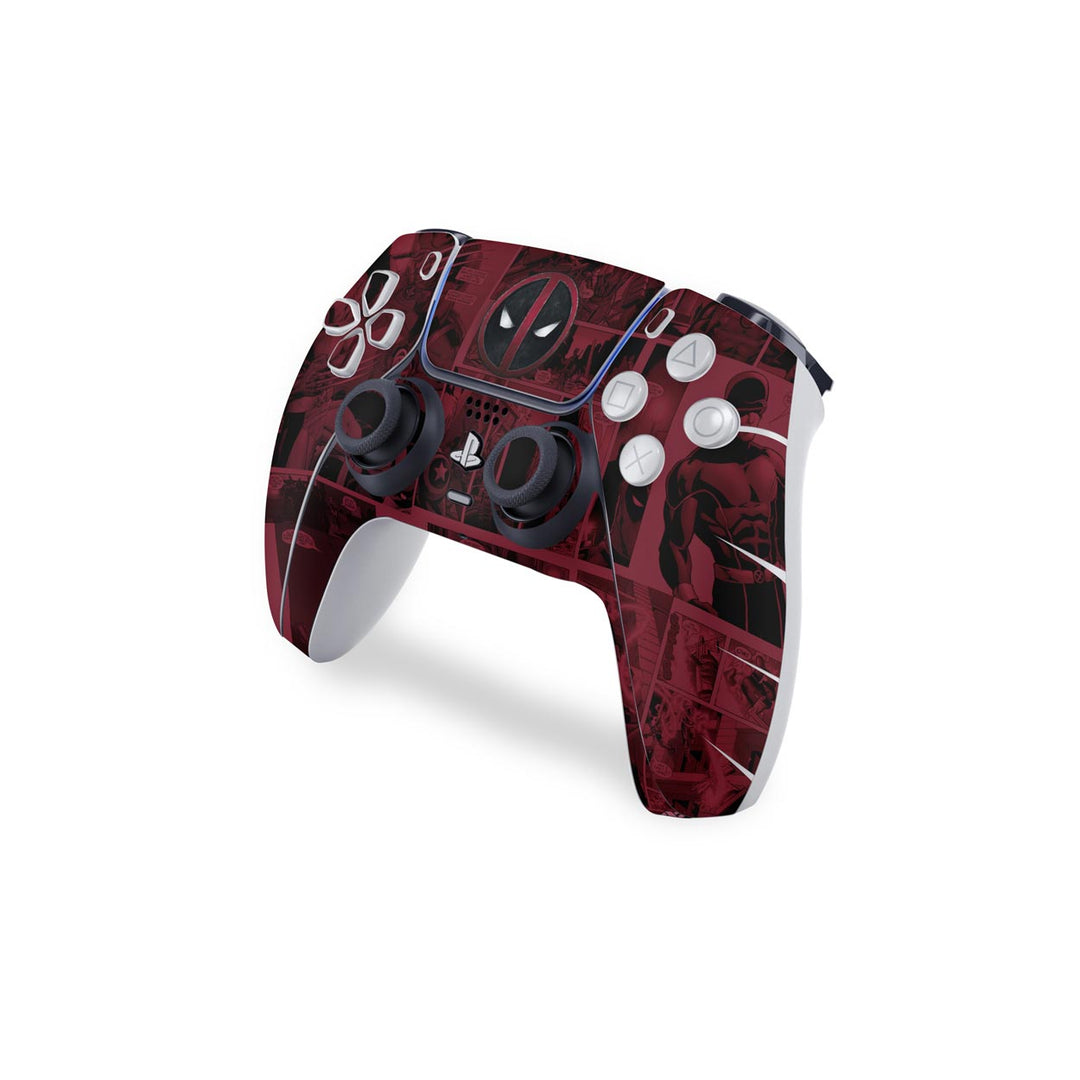 Skin Anti-Rage PS5 Controle - Deadpool Comics - Pop Arte Skins - foto 3