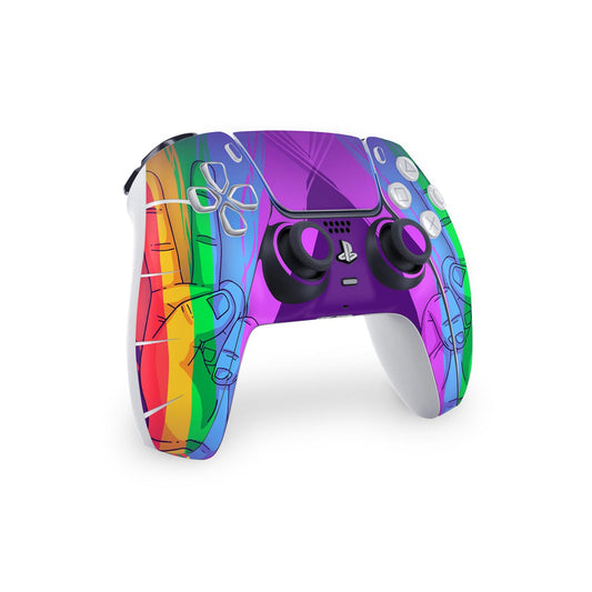 Skin Anti-Rage PS5 Controle - Rainbow Colors Colorido
