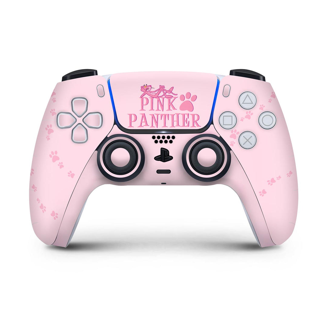 Skin Anti-Rage PS5 Controle - Pantera Cor de Rosa - Pop Arte Skins