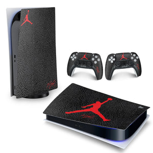 Skin Anti-Rage PS5 Fat Horizontal - Jordan Flight - Pop Arte Skins - foto 4