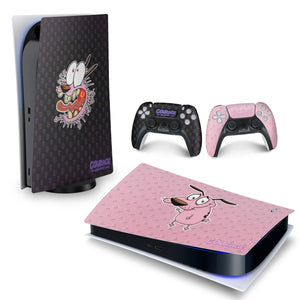 Skin Anti-Rage PS5 Fat Horizontal - Coragem: O Cão Covarde - Pop Arte Skins - foto 4