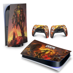 Skin Anti-Rage PS5 Fat Horizontal - Doom Eternal - Pop Arte Skins - foto 4