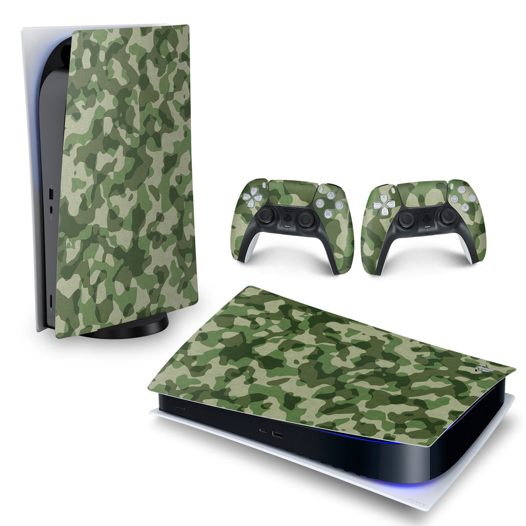 Skin Anti-Rage PS5 Fat Horizontal - Camuflado Verde - Pop Arte Skins - foto 4