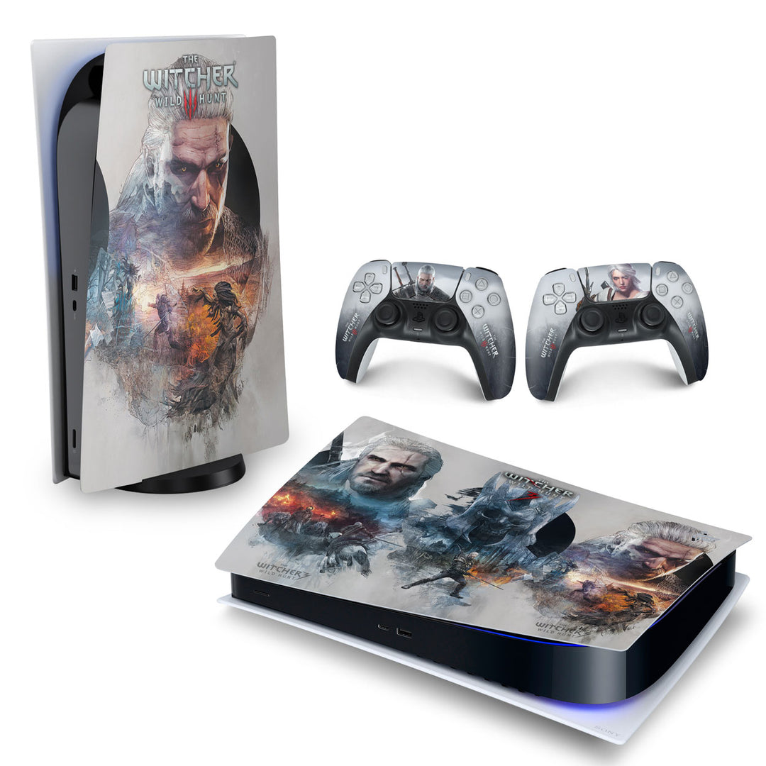 Skin Anti-Rage PS5 Fat Horizontal - The Witcher 3 - Pop Arte Skins - foto 4