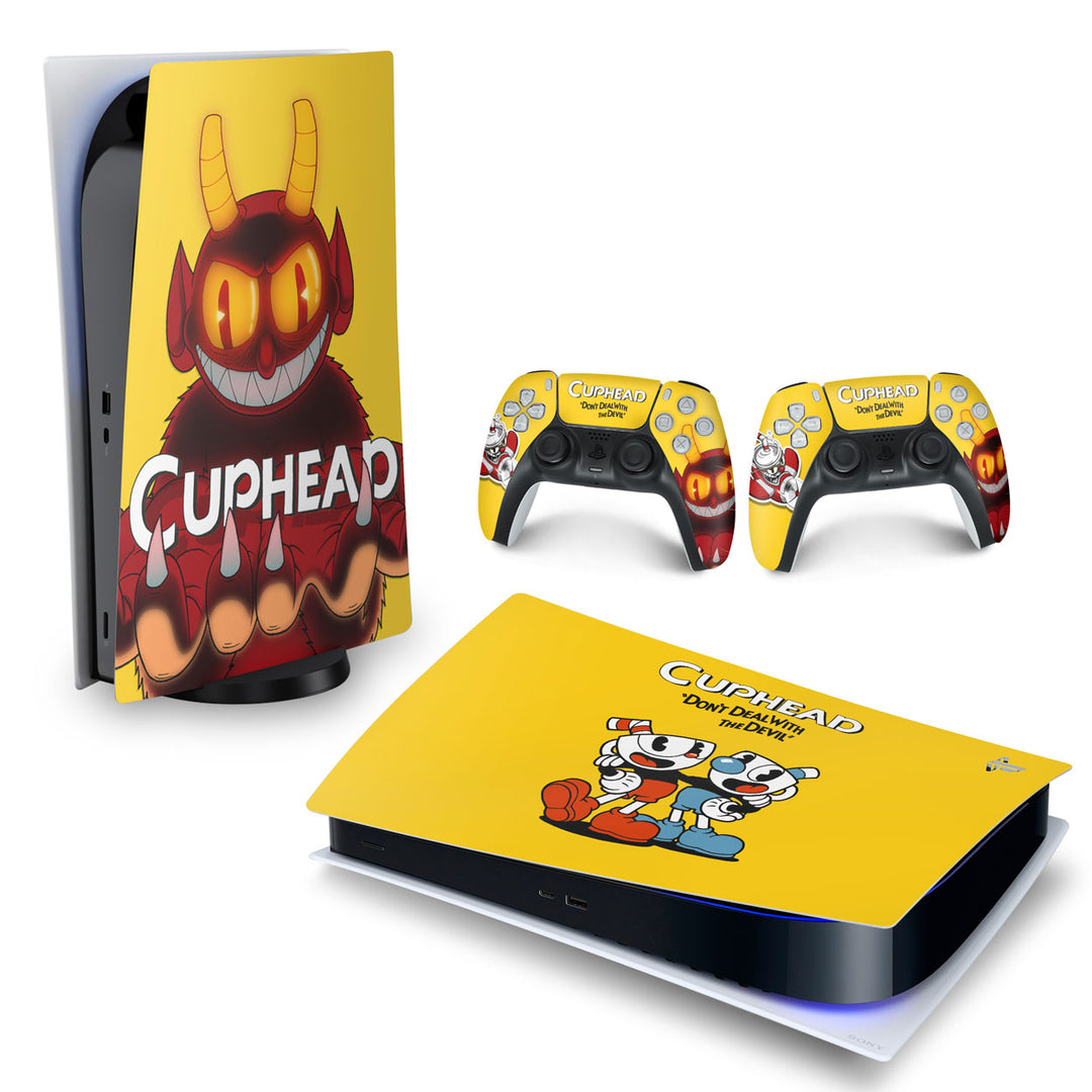 Skin Anti-Rage PS5 Fat Horizontal - Cuphead - Pop Arte Skins - foto 4