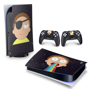 Skin Anti-Rage PS5 Fat Horizontal - Morty Rick And Morty - Pop Arte Skins - foto 4