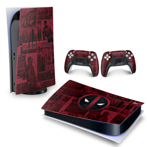 Skin Anti-Rage PS5 Fat Horizontal - Deadpool Comics - Pop Arte Skins - foto 4