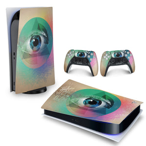 Skin Anti-Rage PS5 Fat Horizontal - Abstrato #89 - Pop Arte Skins - foto 4