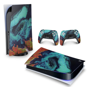 Skin Anti-Rage PS5 Fat Horizontal - Abstrato #105 - Pop Arte Skins - foto 4