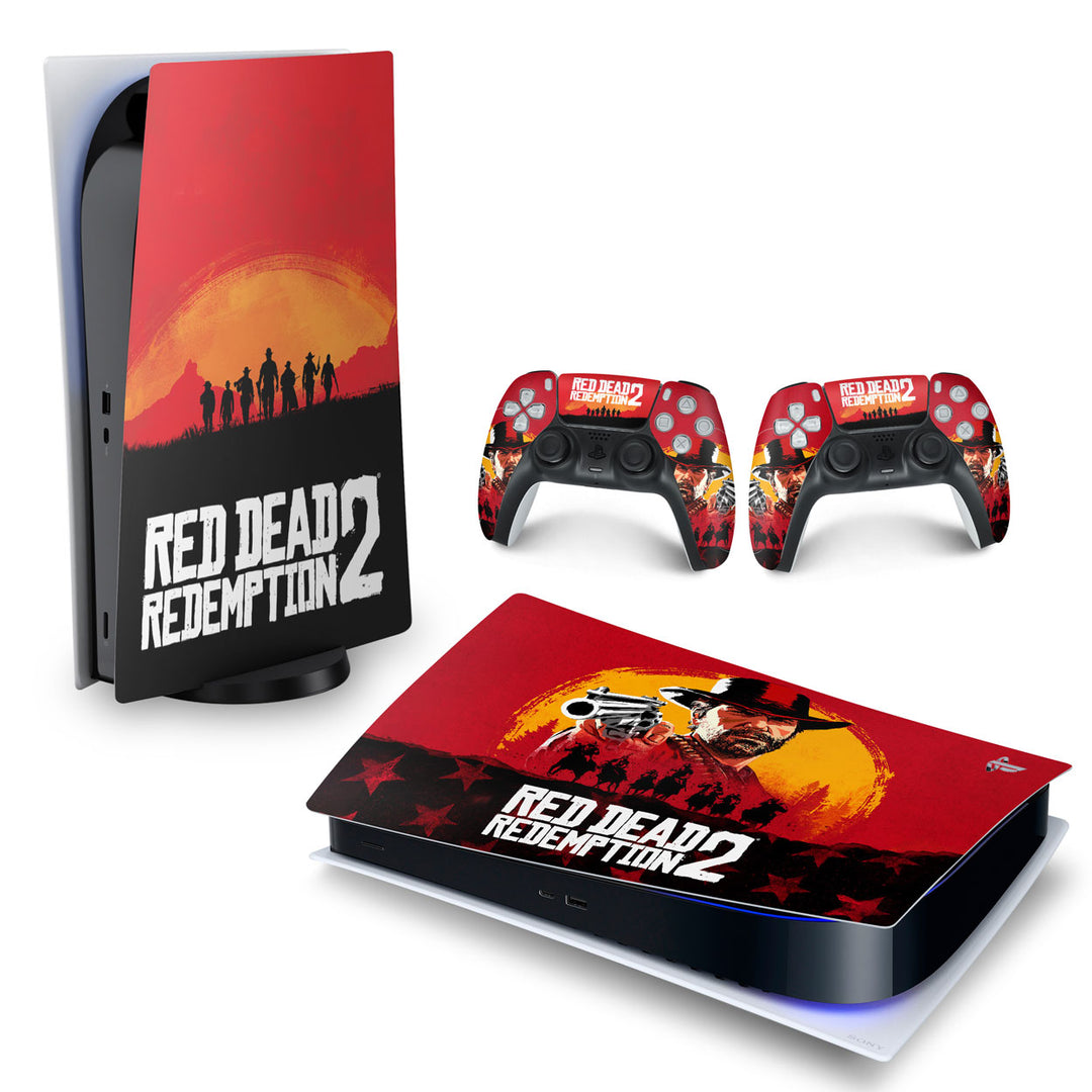 Skin Anti-Rage PS5 Fat Horizontal - Red Dead Redemption 2 - Pop Arte Skins - foto 4