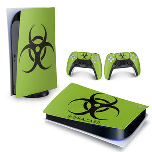 Skin Anti-Rage PS5 Fat Horizontal - Biohazard Radioativo - Pop Arte Skins - foto 4