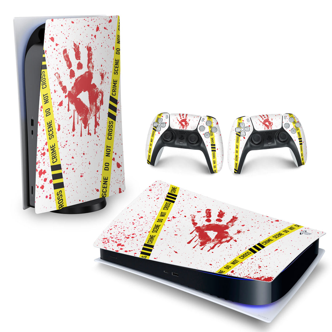 Skin Anti-Rage PS5 Fat Horizontal - Cena De Crime Scene - Pop Arte Skins - foto 4