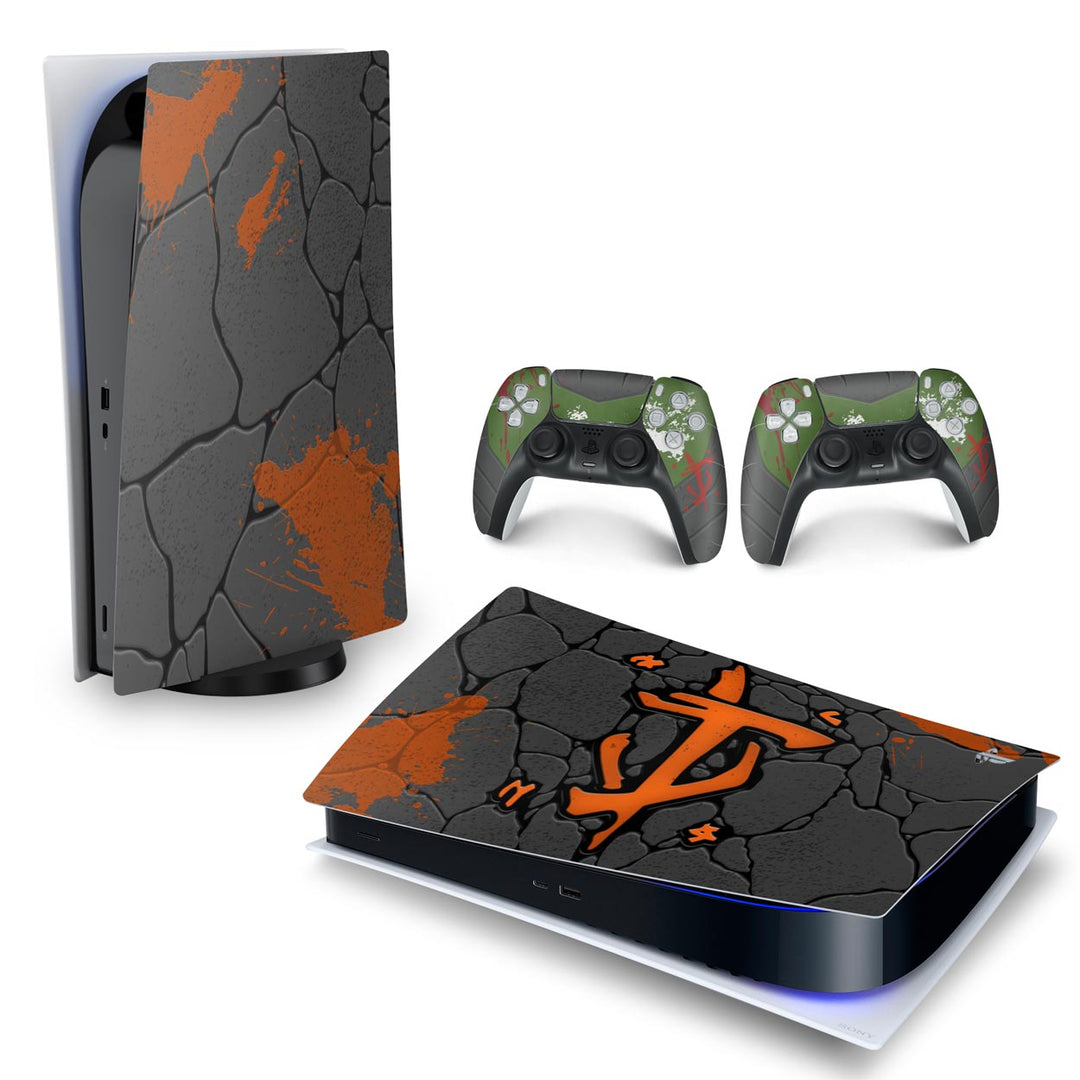 Skin Anti-Rage PS5 Fat Horizontal - Doom: The Dark Ages - Pop Arte Skins - foto 4