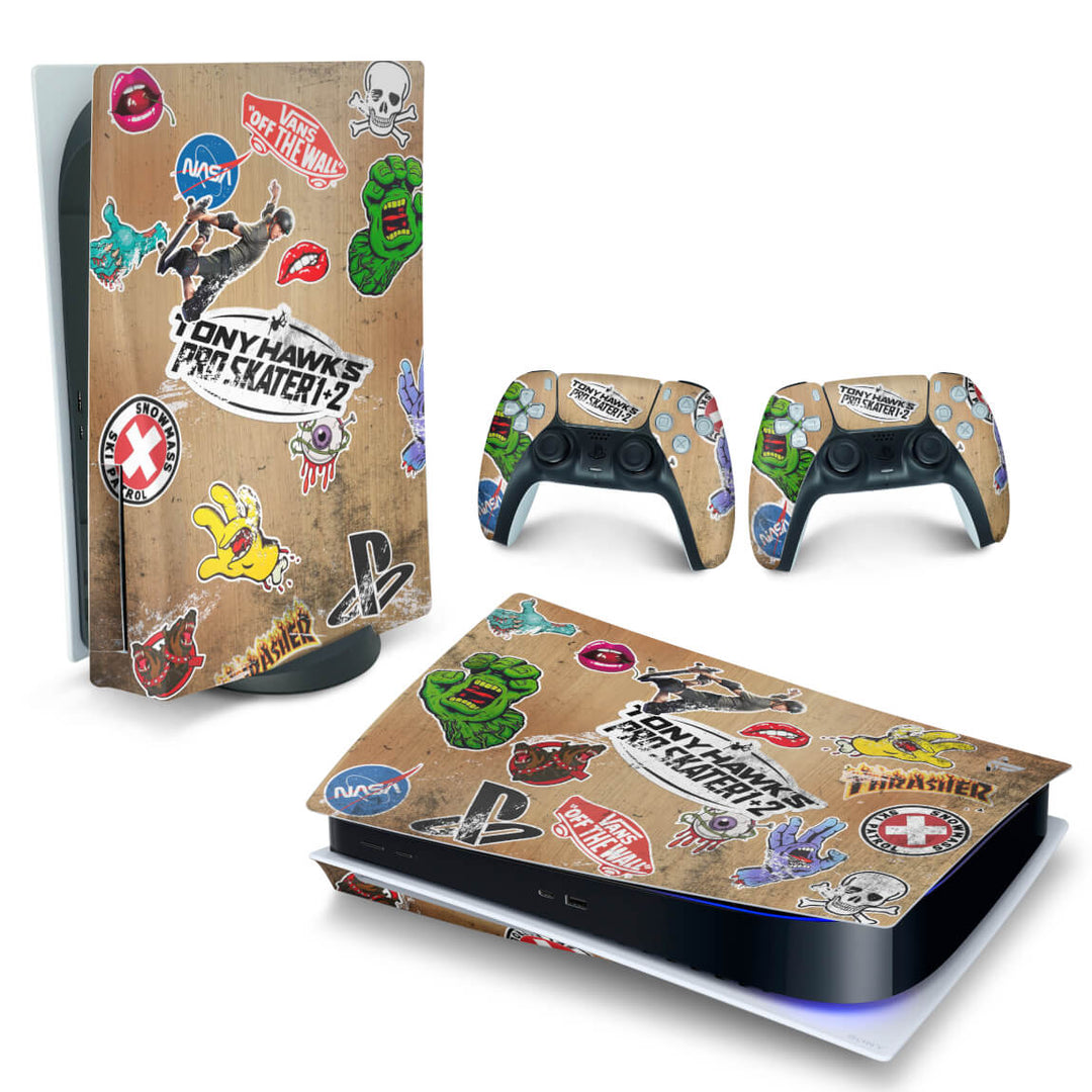 Skin Anti-Rage PS5 Fat Horizontal - Tony Hawk's Pro Skater - Pop Arte Skins