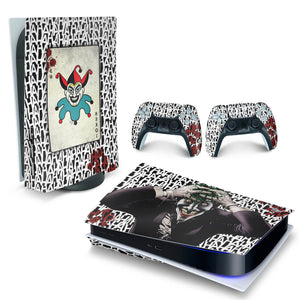 Skin Anti-Rage PS5 Fat Horizontal - Joker Coringa - Pop Arte Skins
