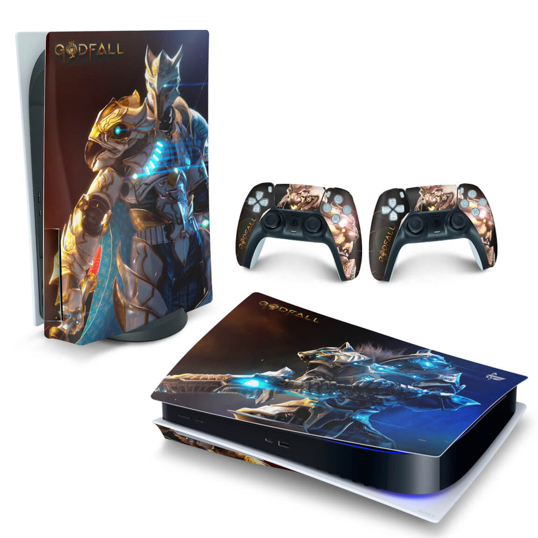 Skin Anti-Rage PS5 Fat Horizontal - Godfall - Pop Arte Skins