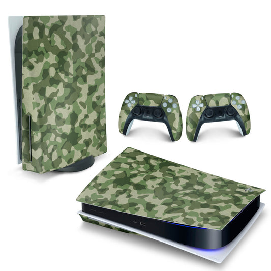 Skin Anti-Rage PS5 Fat Horizontal - Camuflado Verde
