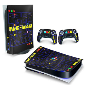 Skin Anti-Rage PS5 Fat Horizontal - Pac Man - Pop Arte Skins