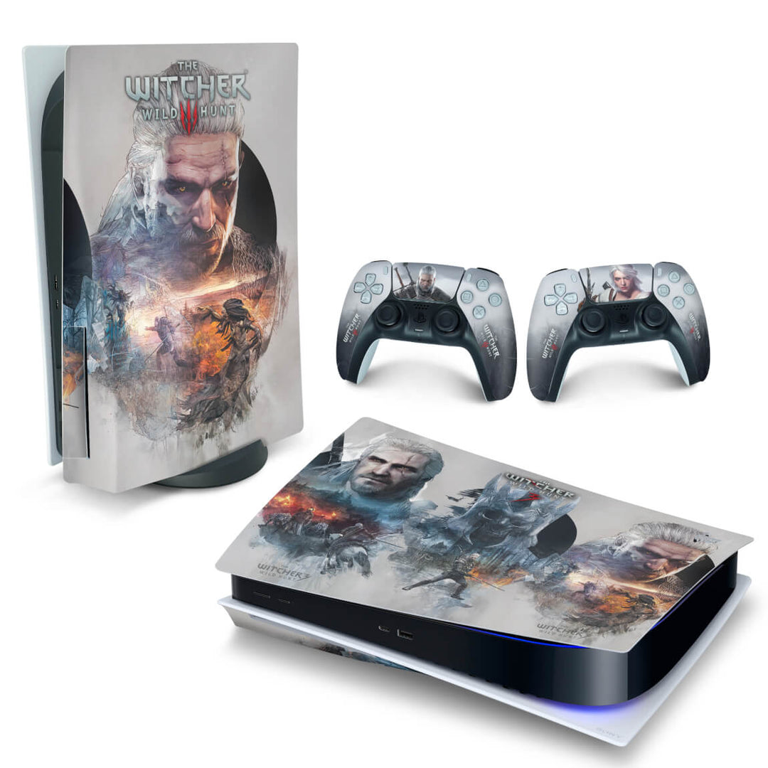 Skin Anti-Rage PS5 Fat Horizontal - The Witcher 3 - Pop Arte Skins