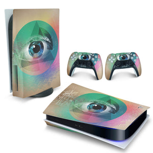 Skin Anti-Rage PS5 Fat Horizontal - Abstrato #89 - Pop Arte Skins
