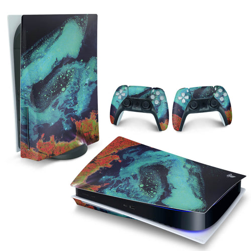 Skin Anti-Rage PS5 Fat Horizontal - Abstrato #105