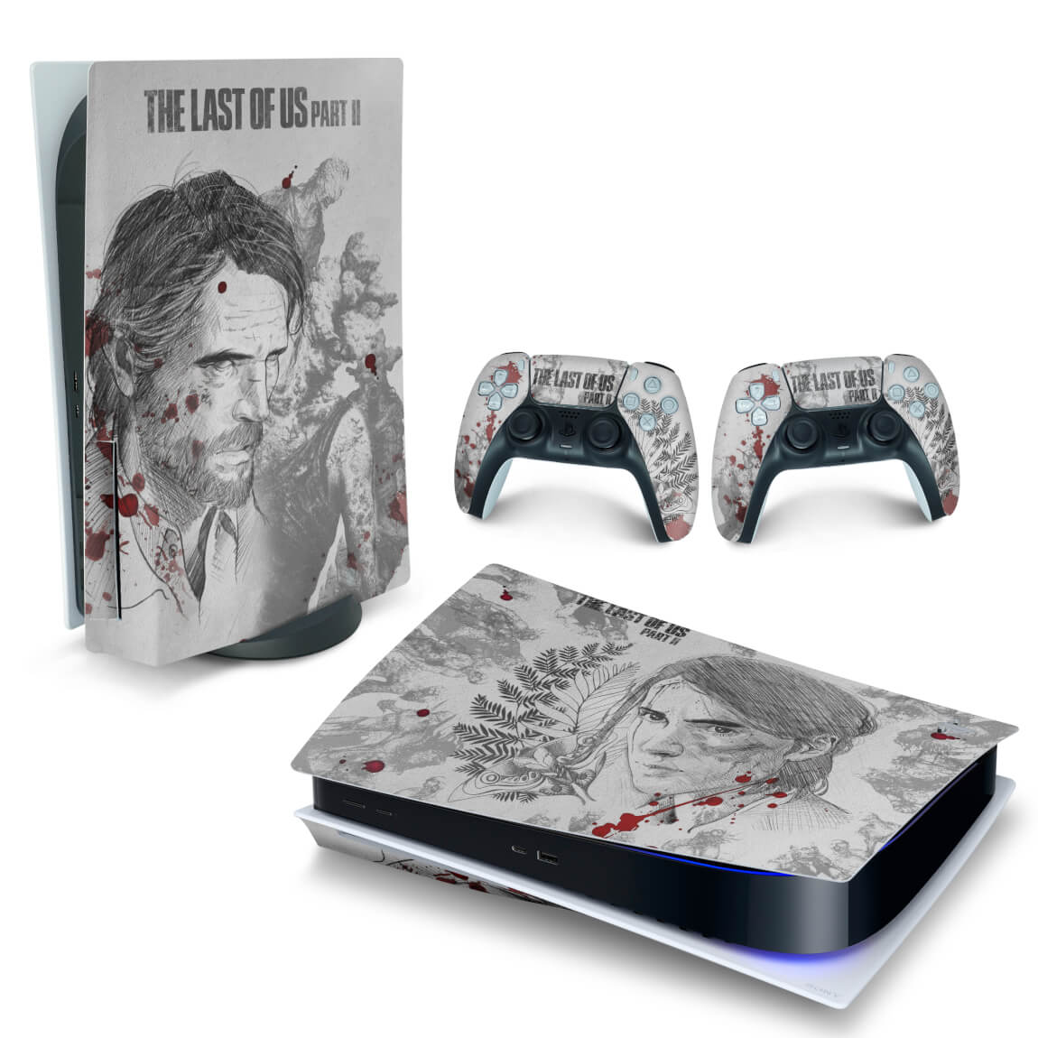 Skin Anti-Rage PS5 Fat Horizontal - Modelo 107