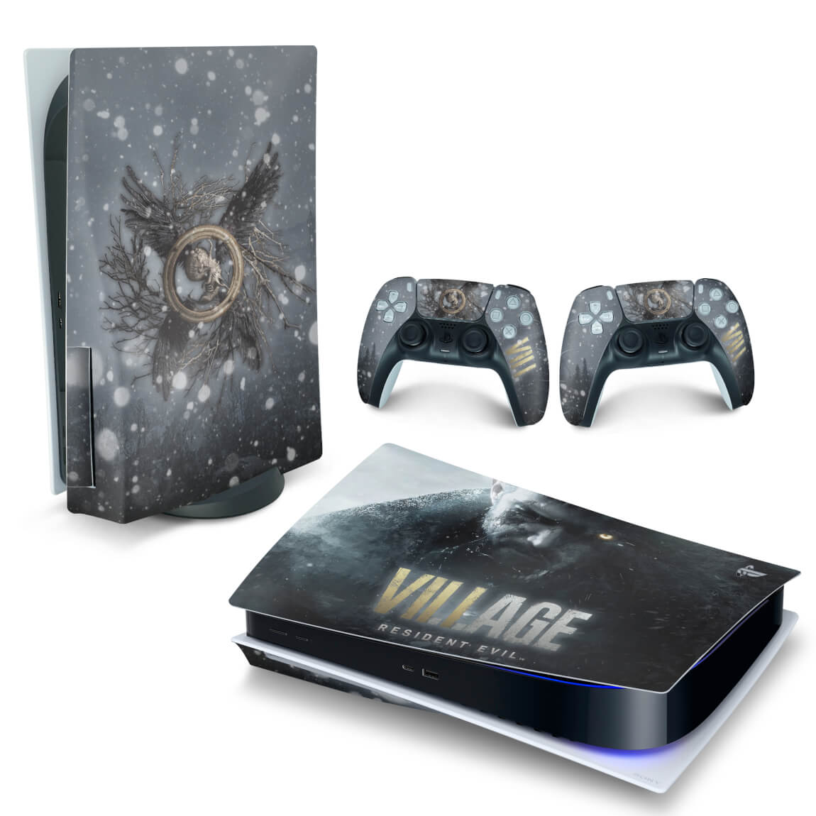 Skin Anti-Rage PS5 Fat Horizontal - Resident Evil Village