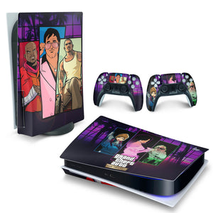 Skin Anti-Rage PS5 Fat Horizontal - GTA The Trilogy - Pop Arte Skins