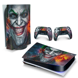 Skin Anti-Rage PS5 Fat Horizontal - Coringa Joker - Pop Arte Skins