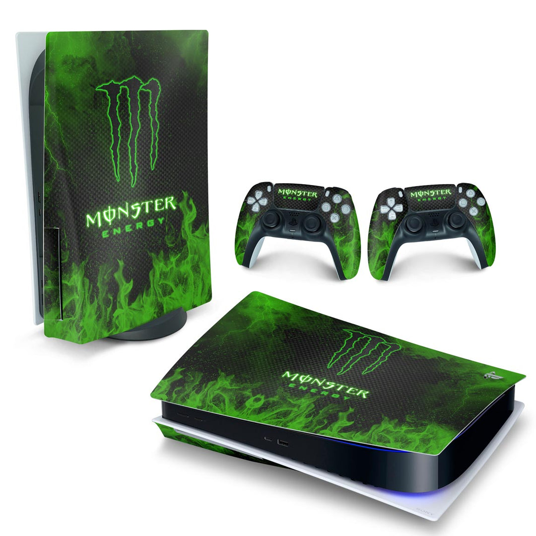 Skin Anti-Rage PS5 Fat Horizontal - Monster Energy Drink - Pop Arte Skins