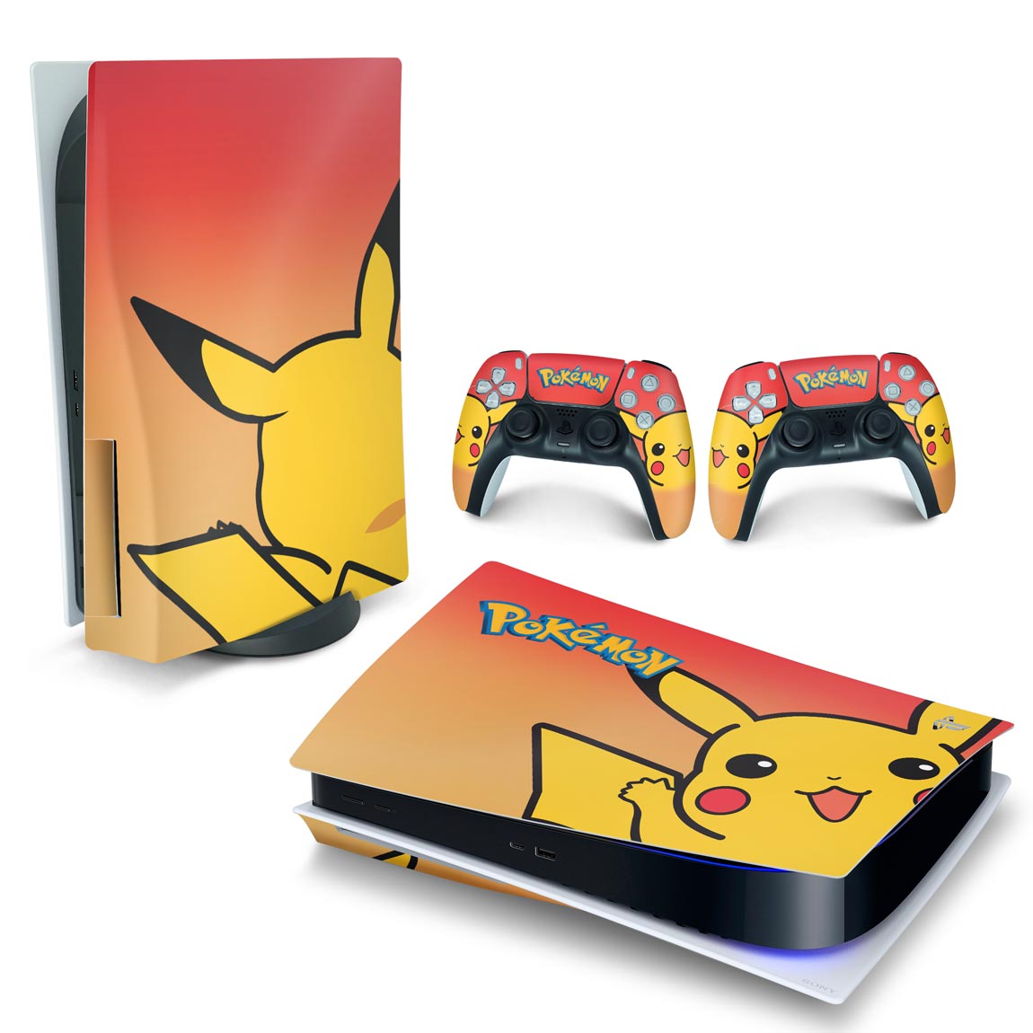 Skin Anti-Rage PS5 Fat Horizontal - Pokemon Pikachu