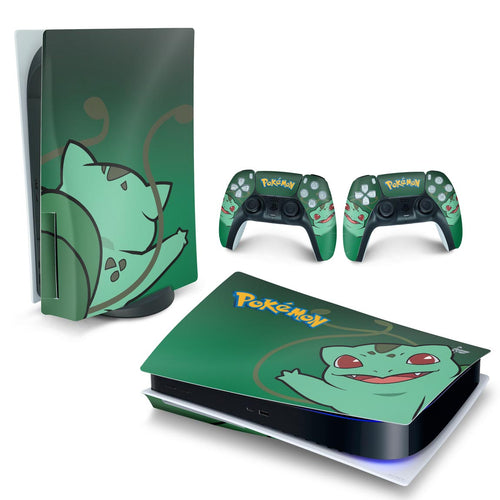 Skin Anti-Rage PS5 Fat Horizontal - Pokemon Bulbasaur
