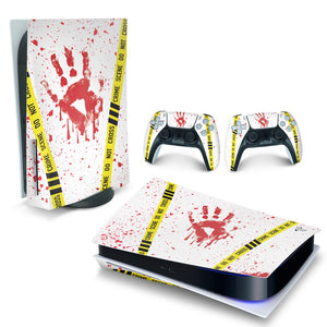 Skin Anti-Rage PS5 Fat Horizontal - Cena De Crime Scene - Pop Arte Skins
