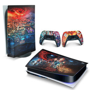 Skin Anti-Rage PS5 Fat Horizontal - Stranger Things - Pop Arte Skins