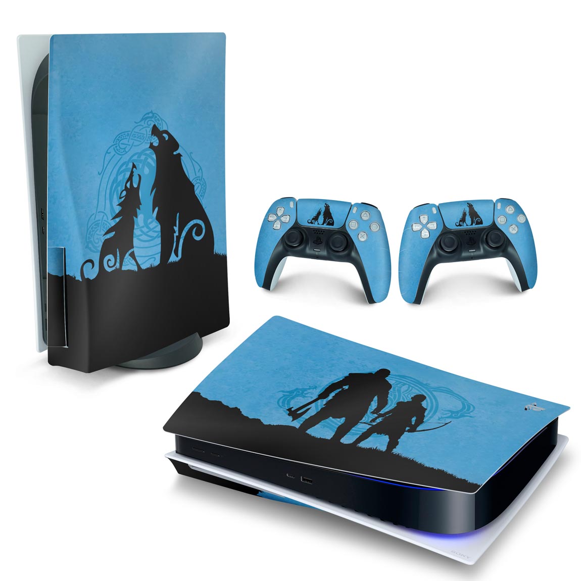 Skin Anti-Rage PS5 Fat Horizontal - God of War Ragnarok Edition