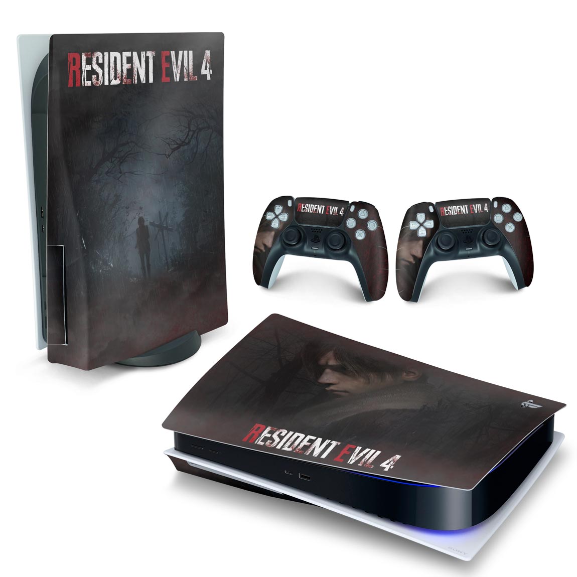 Skin Anti-Rage PS5 Fat Horizontal - Resident Evil 4 Remake