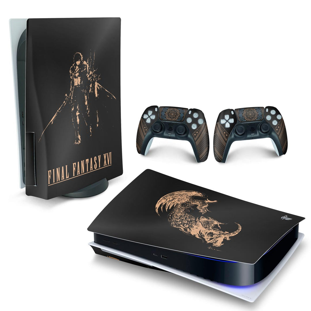 Skin Anti-Rage PS5 Fat Horizontal - Final Fantasy XVI Edition - Pop Arte Skins