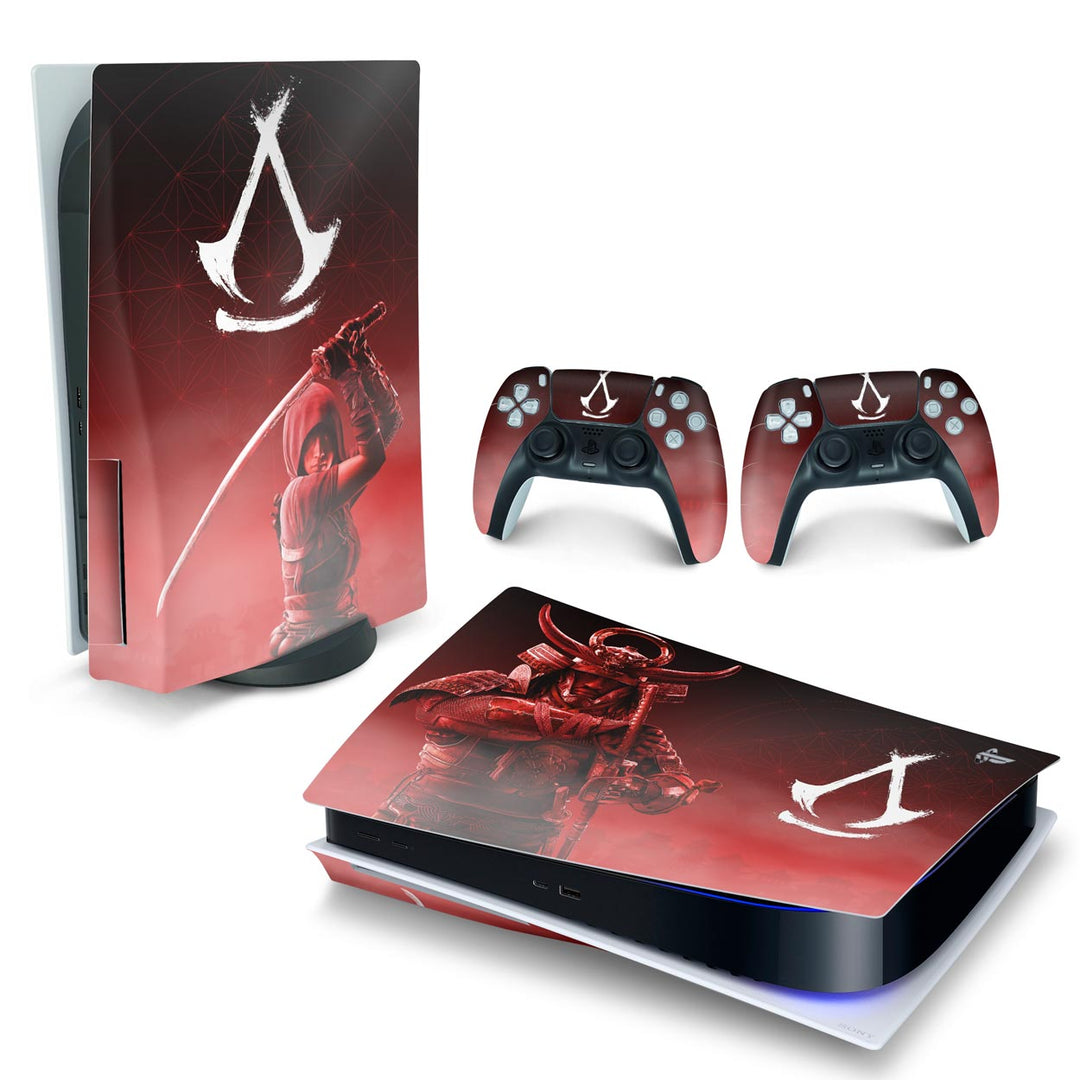 Skin Anti-Rage PS5 Fat Horizontal - Assassin's Creed Shadows - Pop Arte Skins