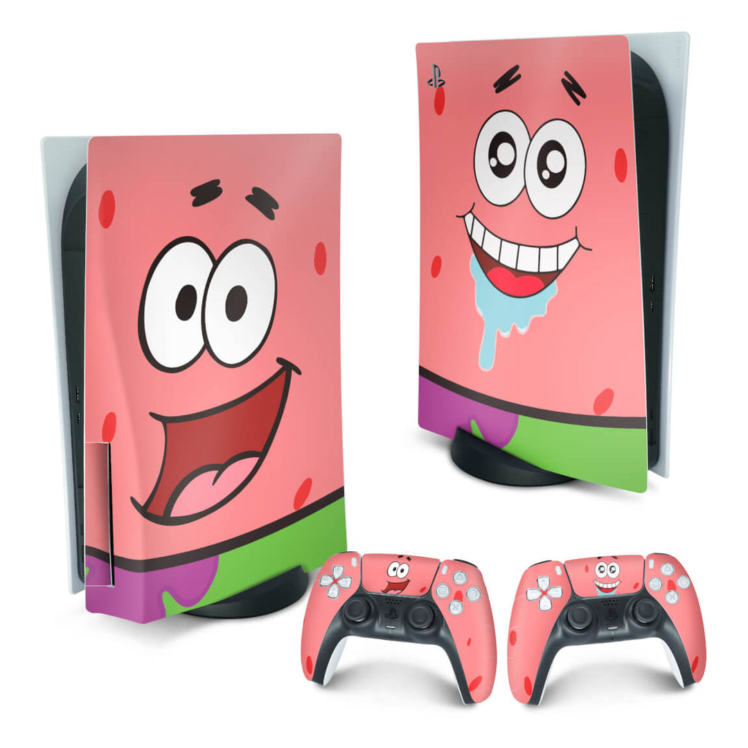 Skin Anti-Rage PS5 Fat Vertical - Patrick - Pop Arte Skins