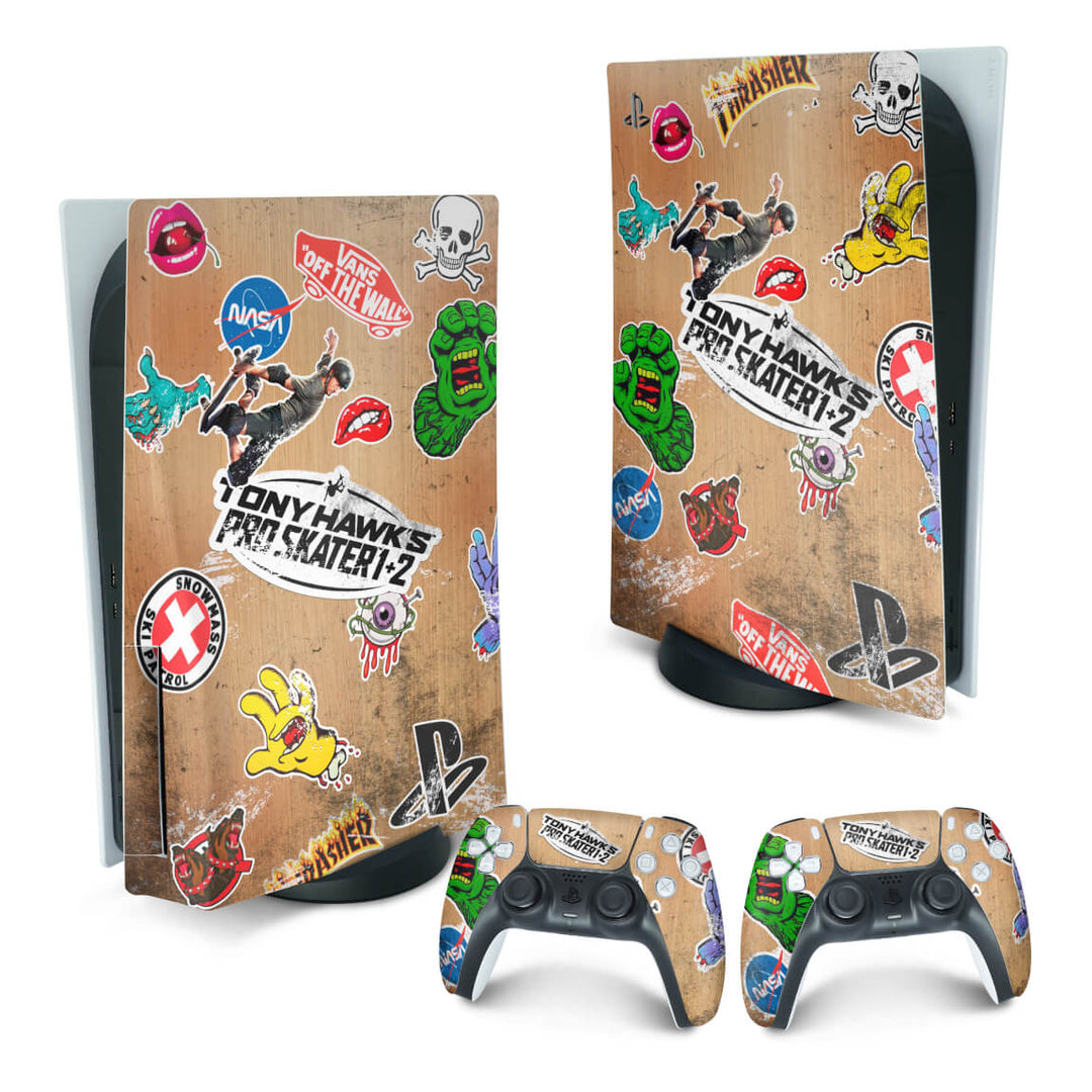Skin Anti-Rage PS5 Fat Vertical - Tony Hawk's Pro Skater - Pop Arte Skins